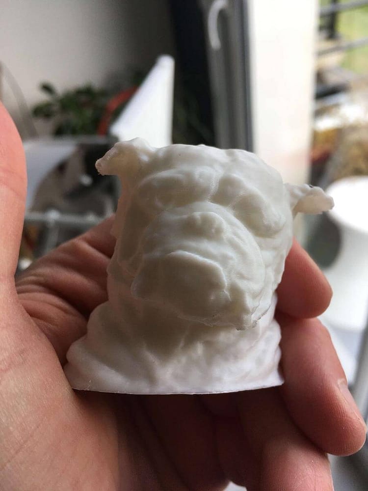 impression 3D bulldog